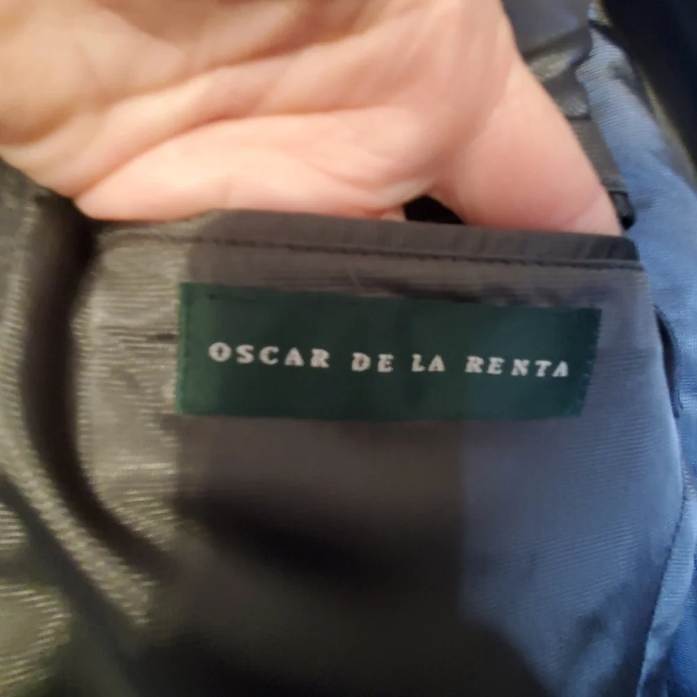 OSCAR DE LA RENTA CASHMERE WOOL BLEND. SPORTS COAT GRAY 40R
